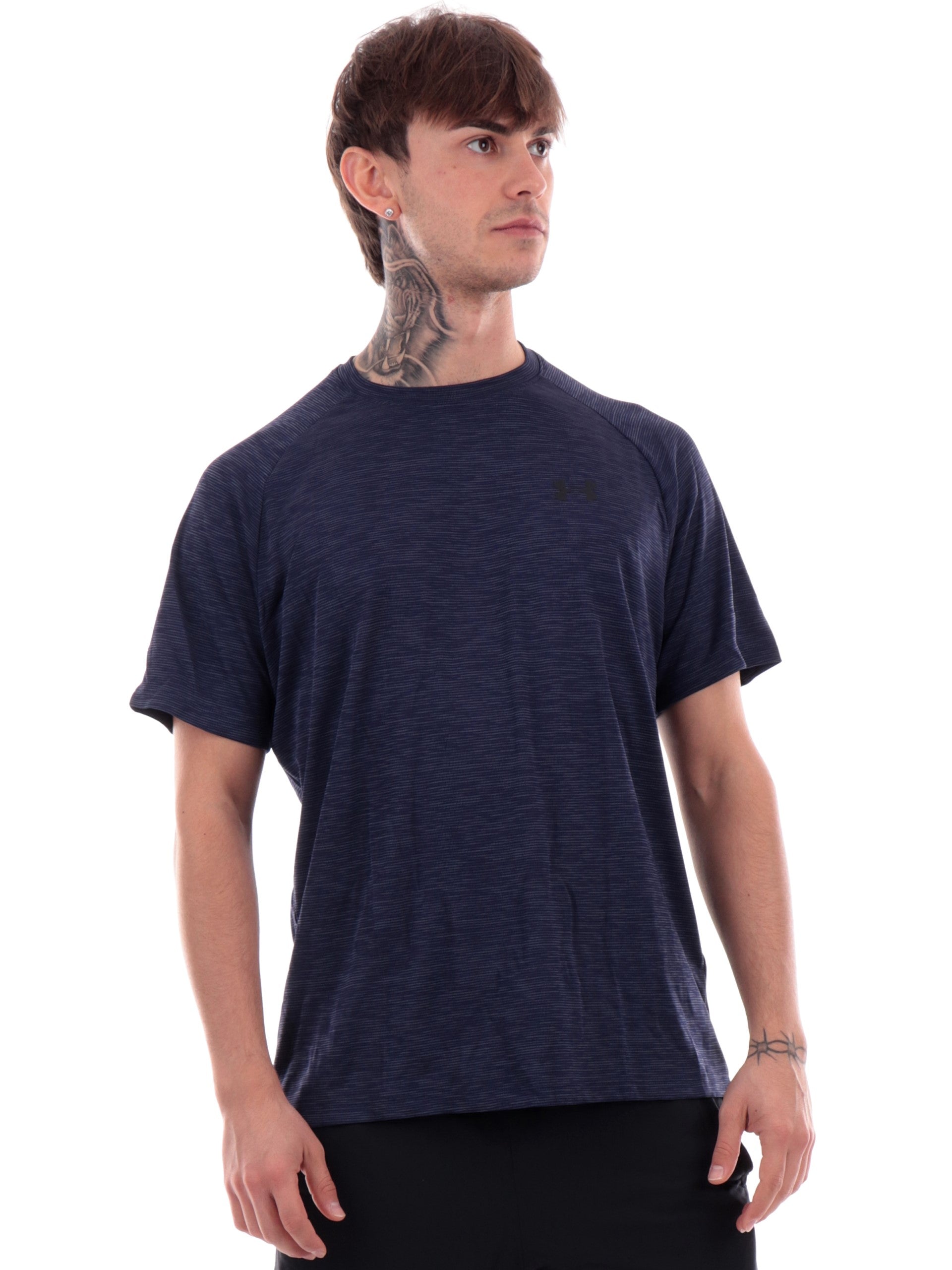 T shirt Under Armour blu da uomo Tech Textured 13827960 Sir126