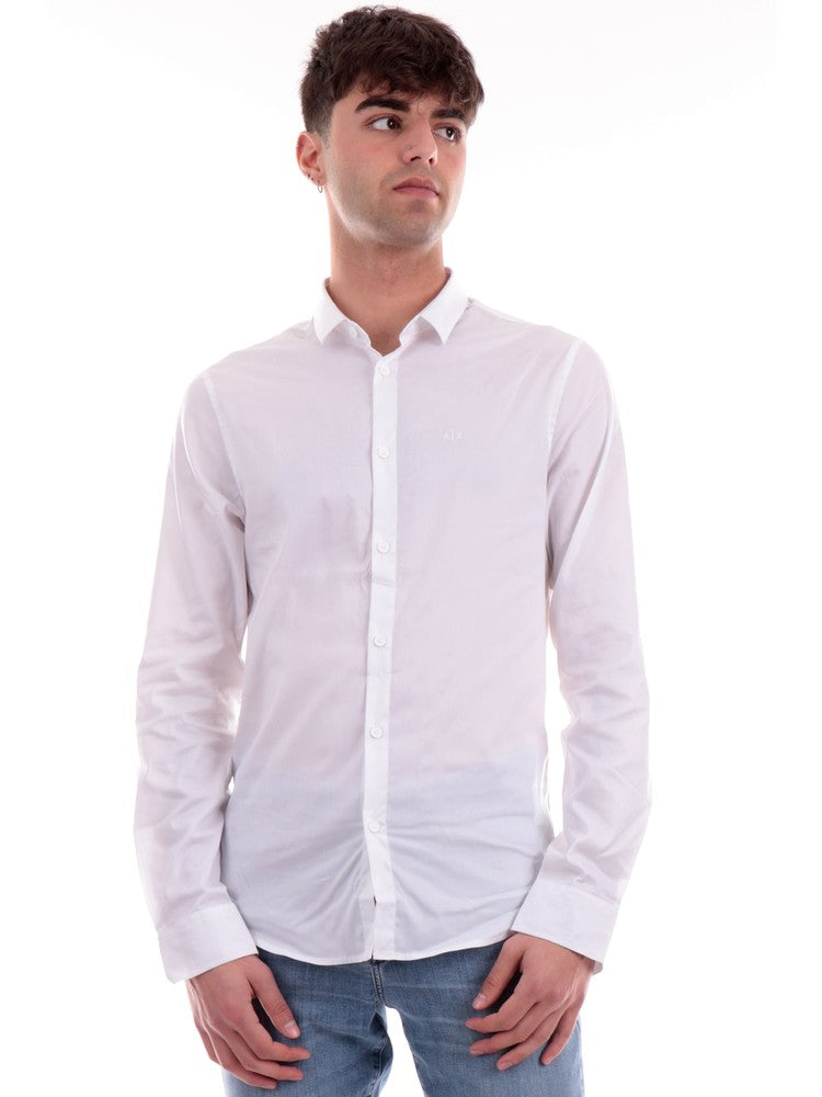 Armani Exchange white men s shirt 8NZC49ZNYXZ