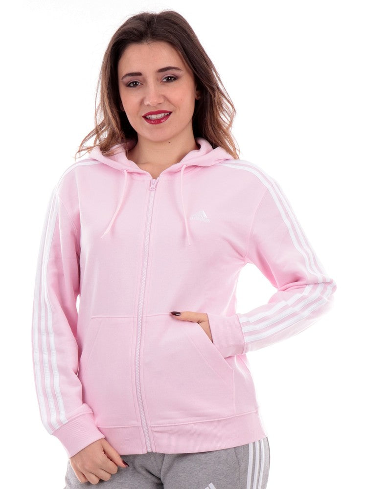 Pink Adidas sweatshirt for women with hood IL34 Sir126