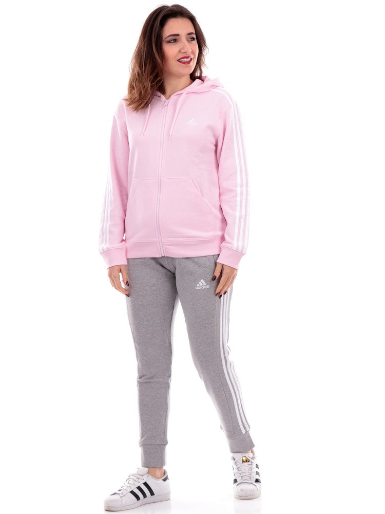 Pink Adidas sweatshirt for women with hood IL34