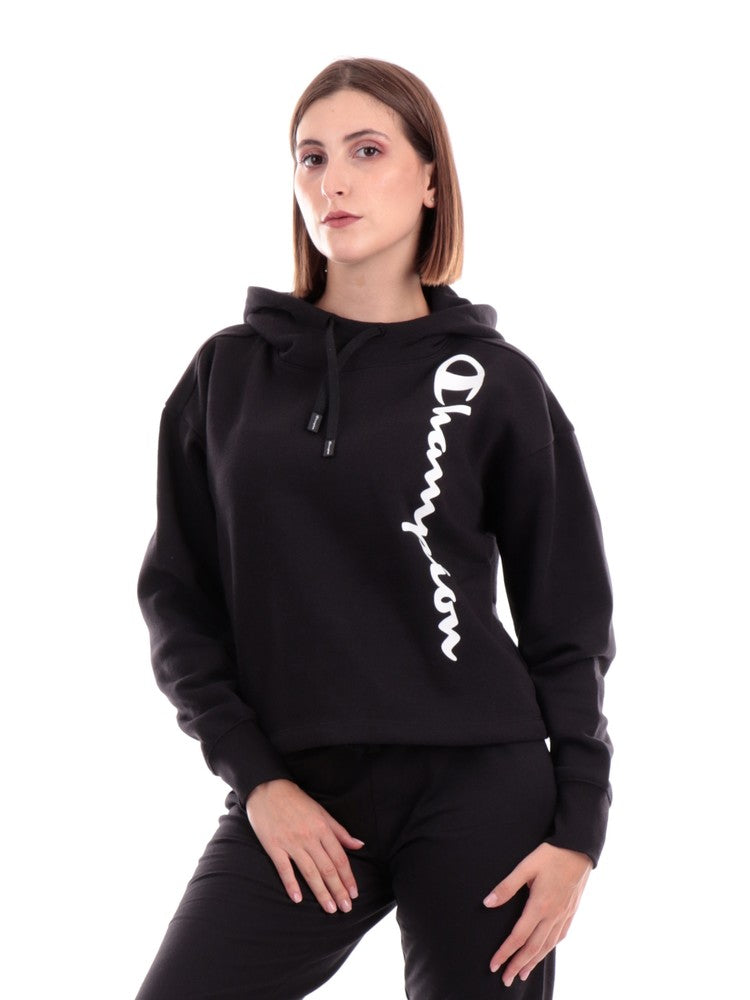 Champion hoodie women black best sale