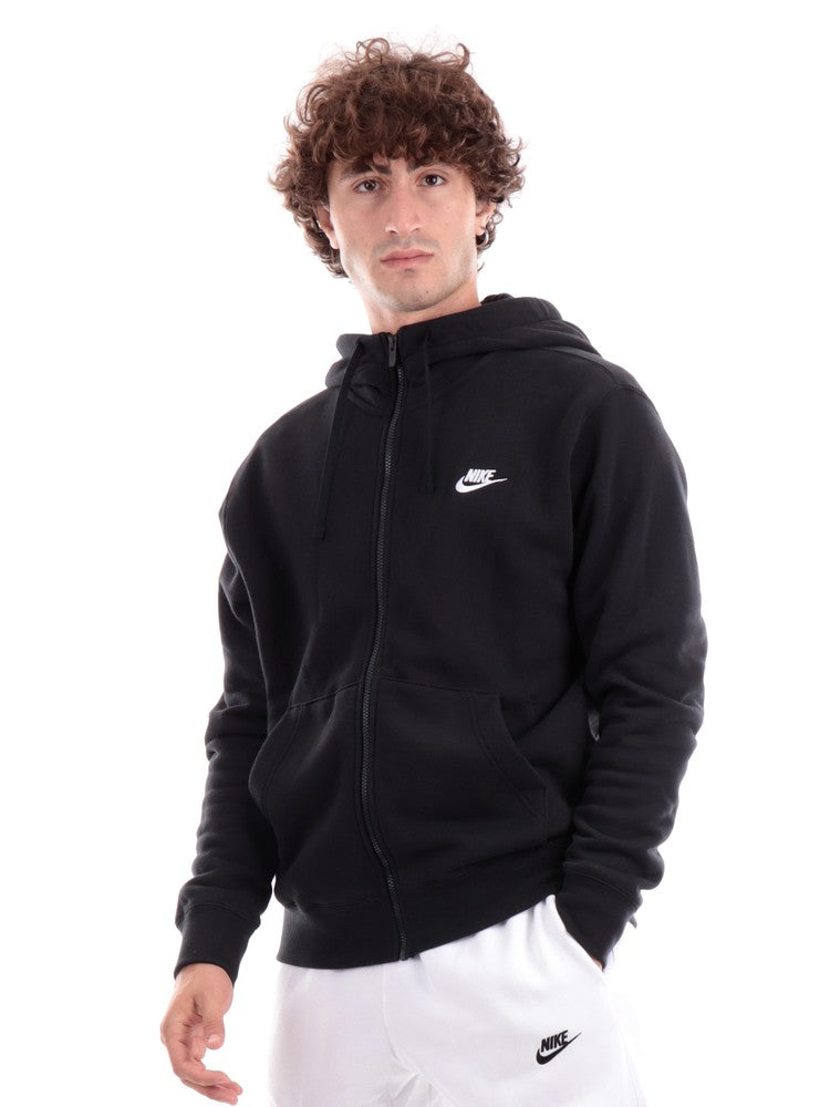 Felpa Nike nera da uomo full zip BV2645 Sir126