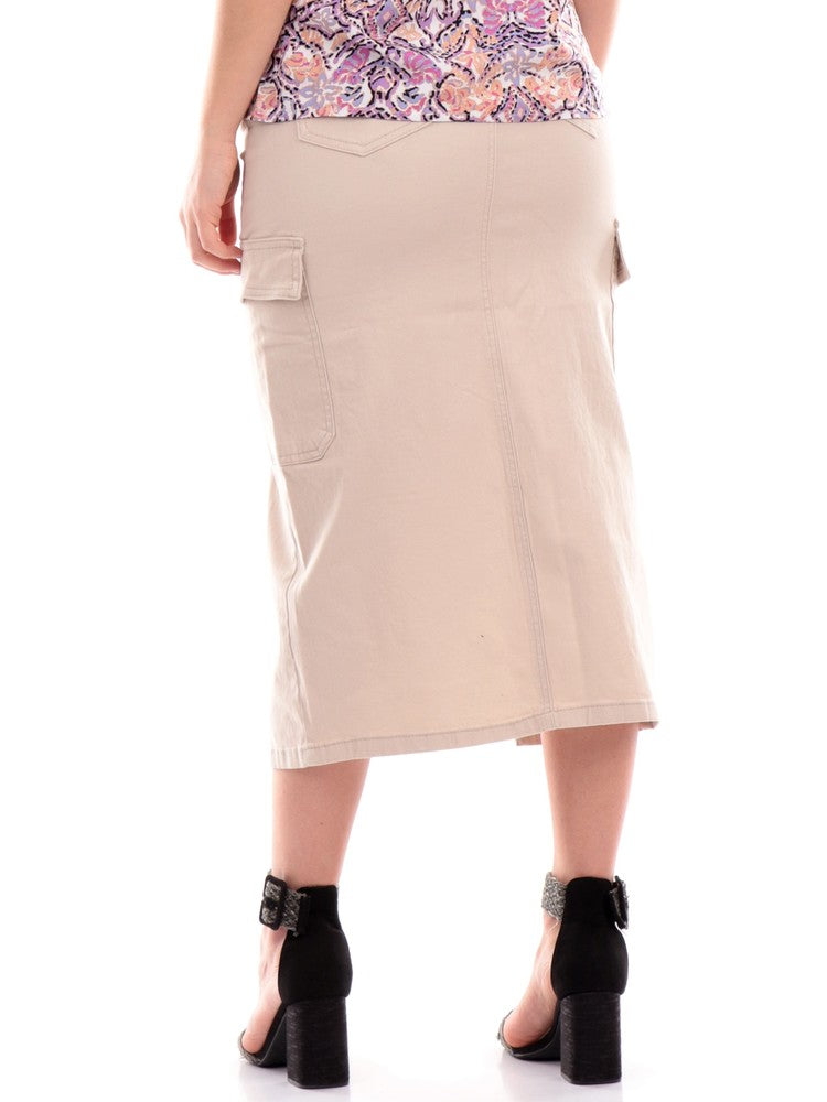 Khaki skirt womens 50 best sale