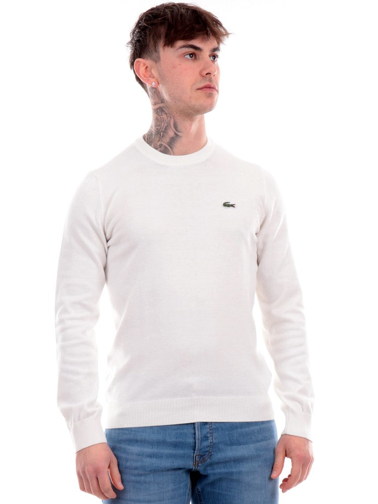 White Lacoste men s sweater AH0128