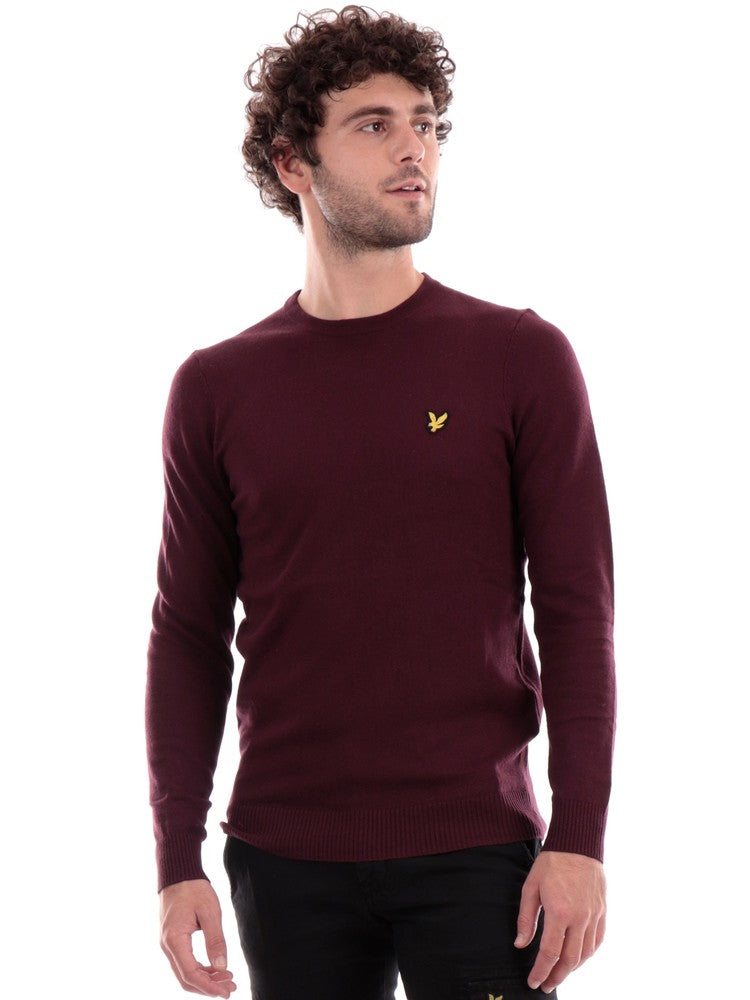 Burgundy lyle and scott jumper hotsell