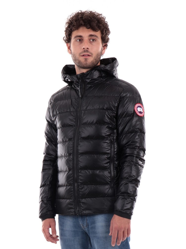 Canada Goose Crofton Shiny Black Down Jacket for Men 2227M61