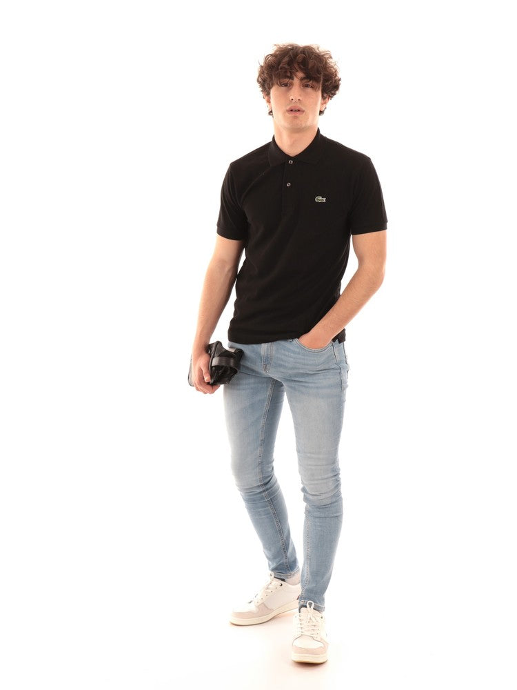 Polo Lacoste nera da uomo 1212 Sir126