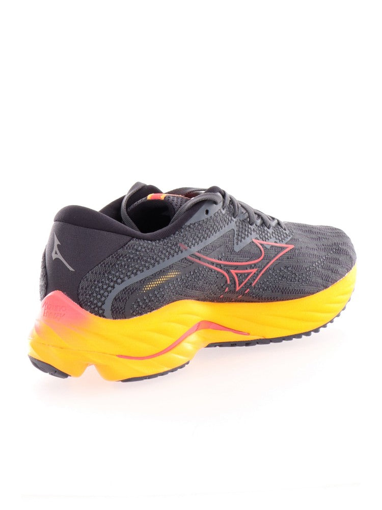 Mizuno gray and yellow men s shoes Wave Sky 7 J1GC230