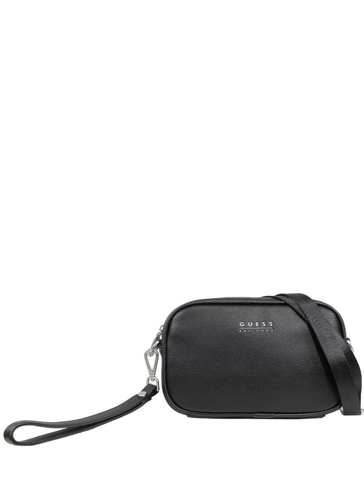 Guess black shoulder bag for men Fidenza Small PMFIDAP3445