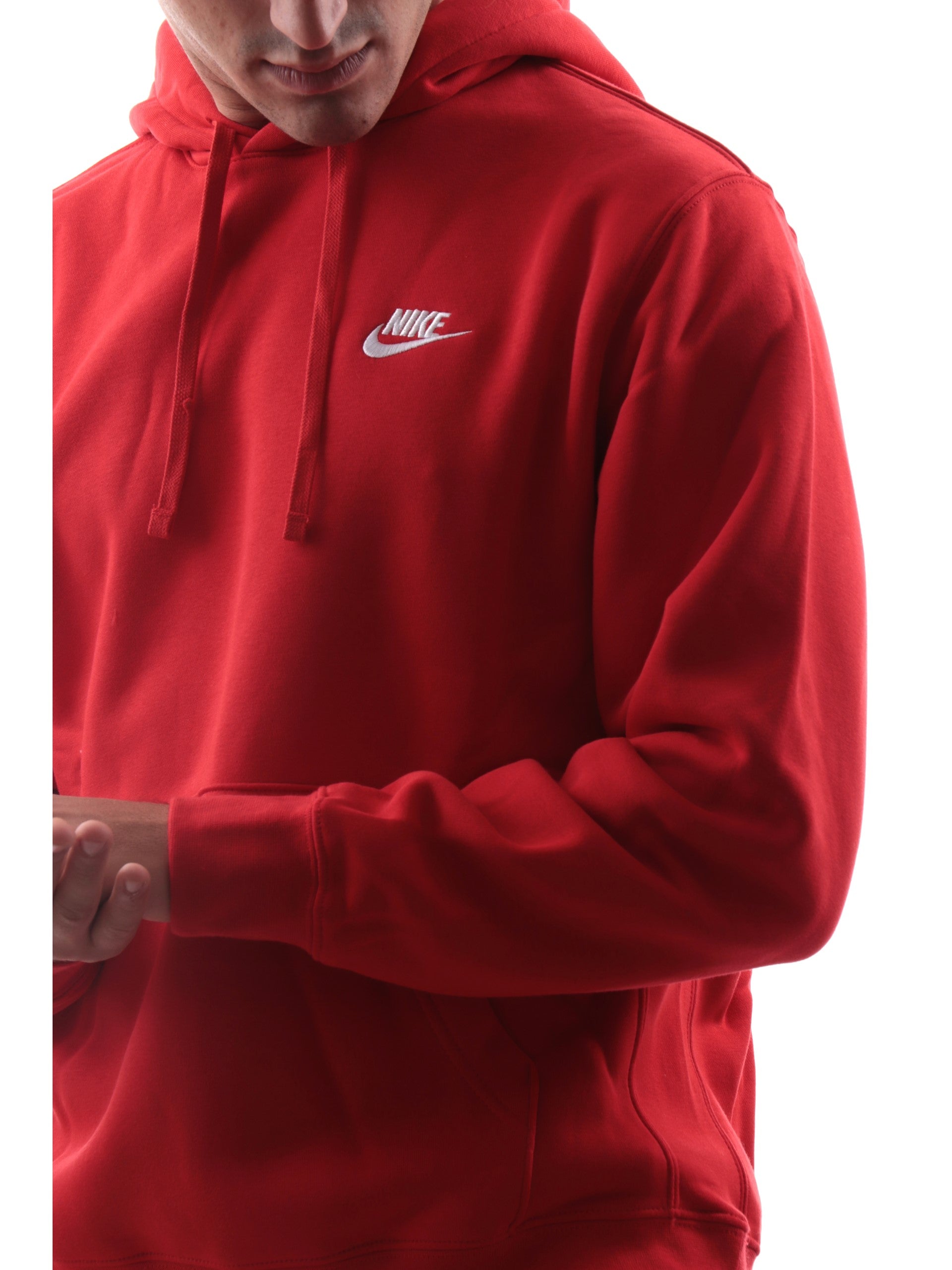 Felpa Nike rossa da uomo Hoodie BV2654