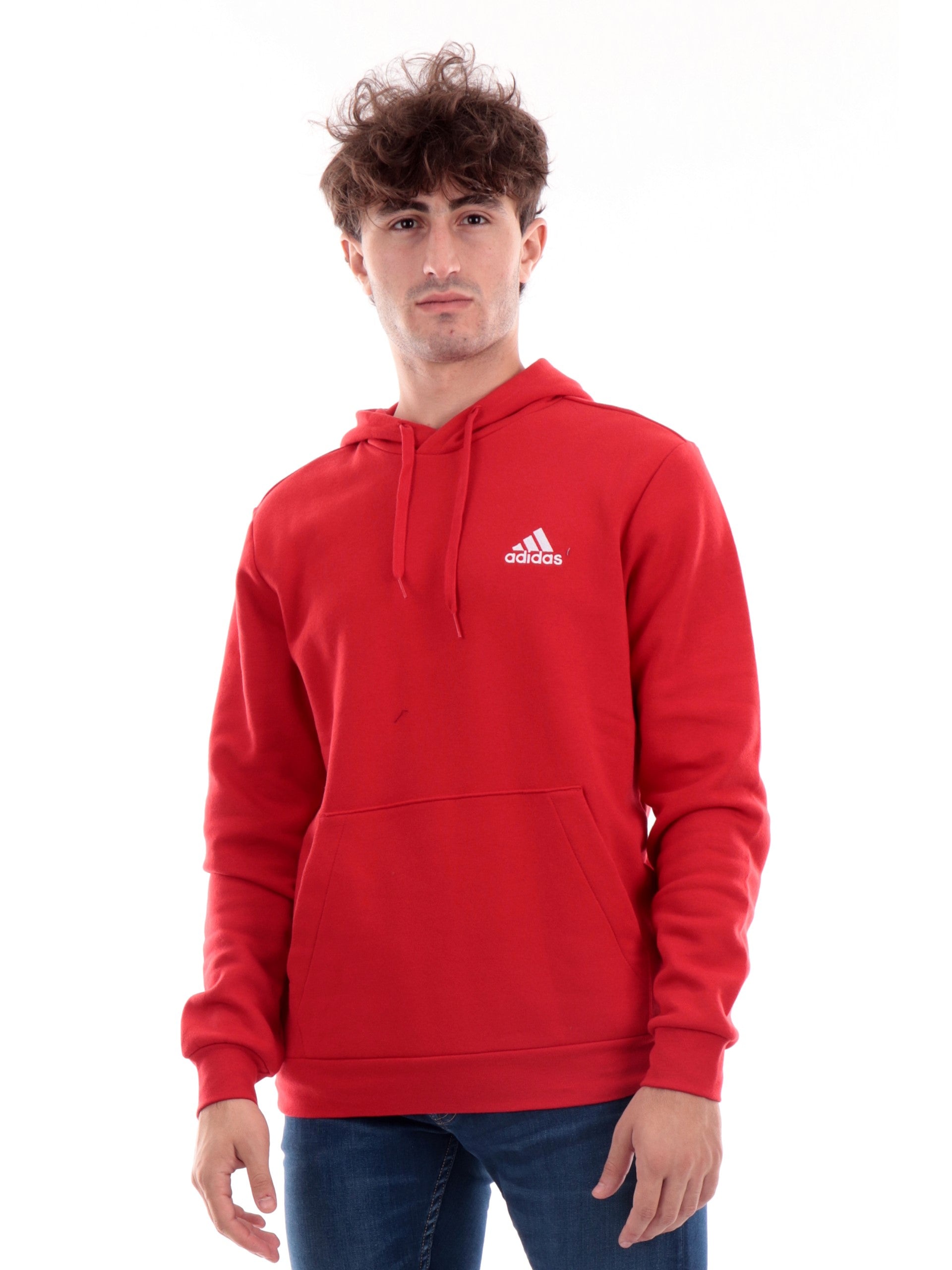 Felpa Adidas rossa da uomo H47