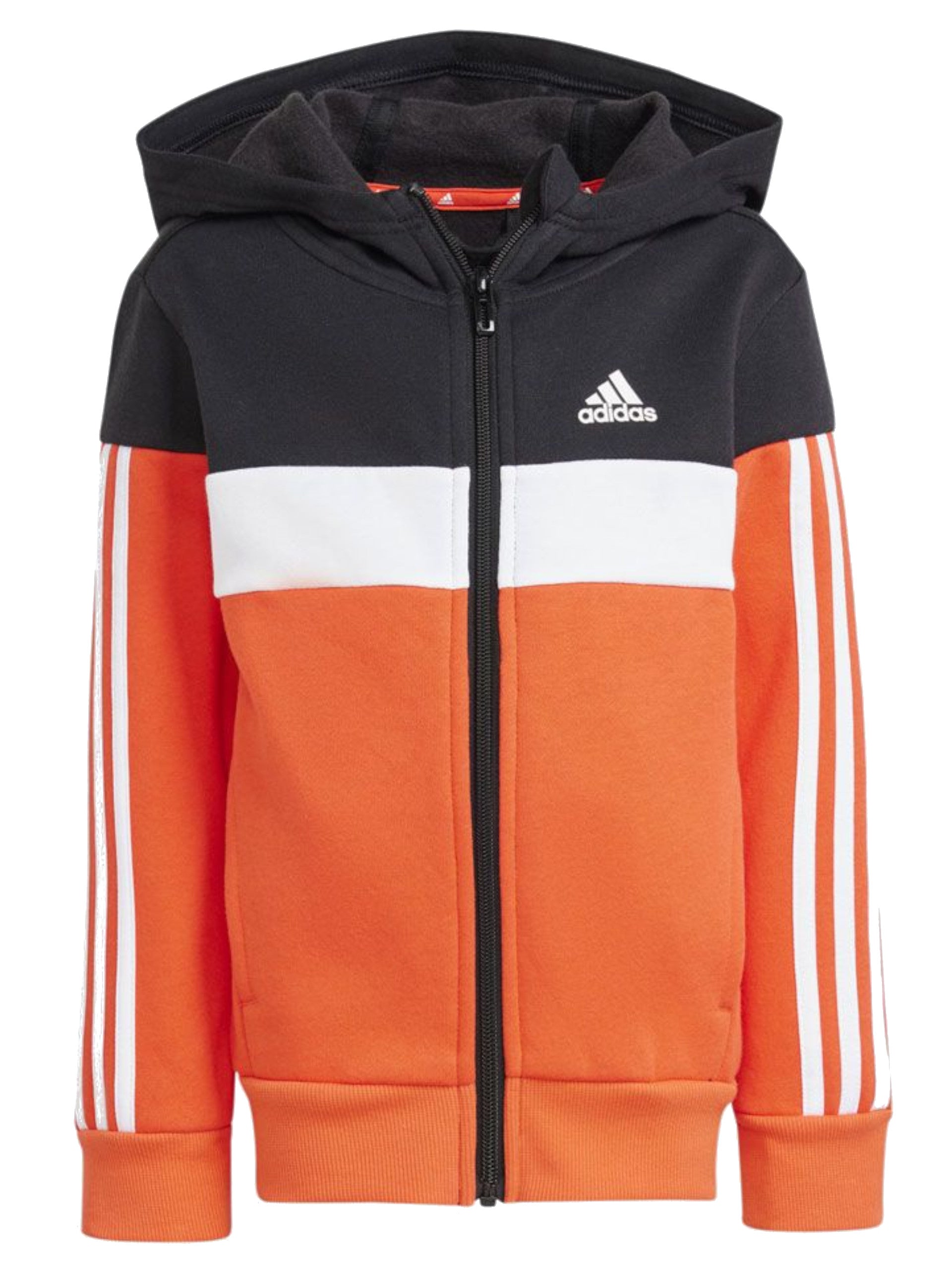 Felpa adidas nera arancione best sale