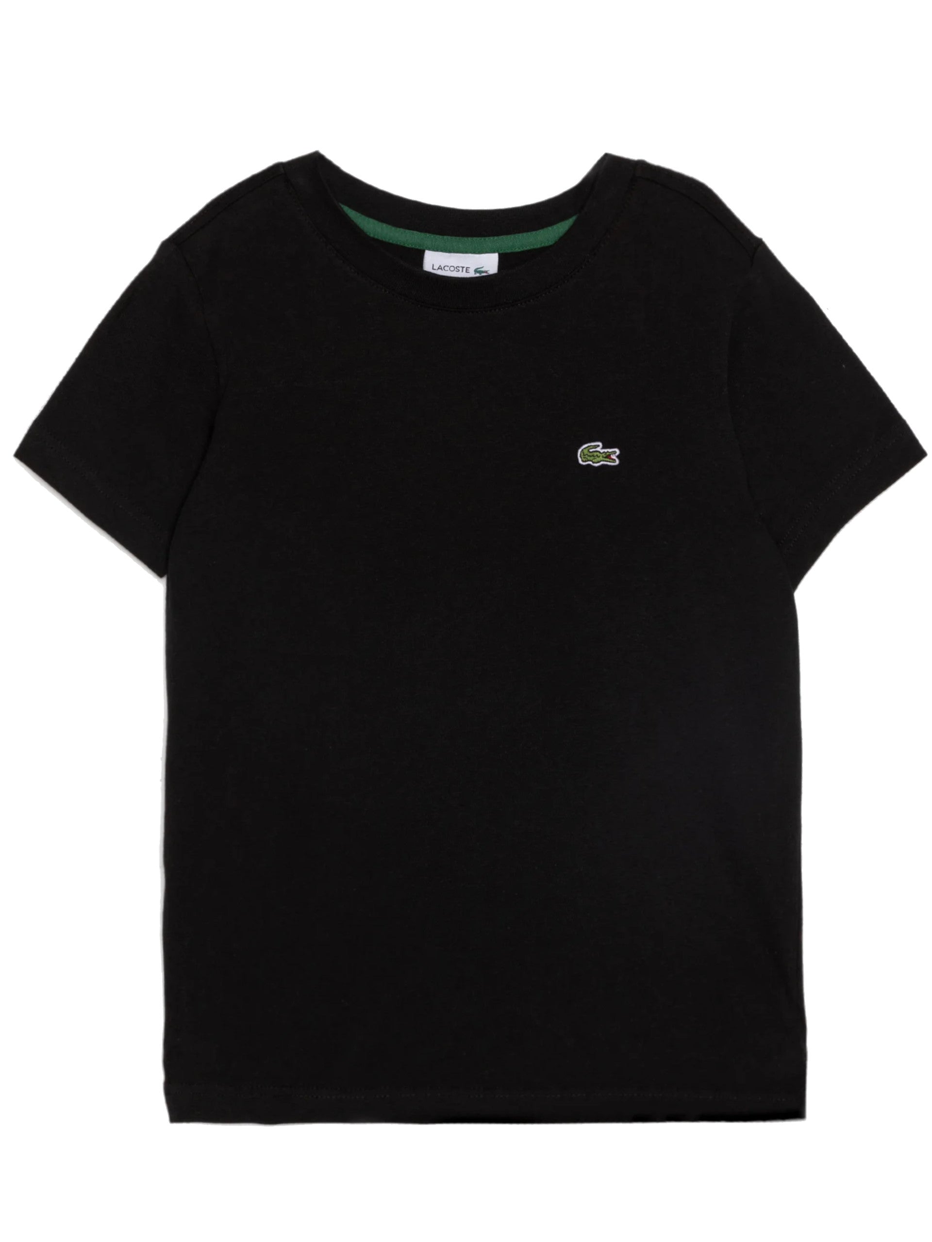 Black t shirt lacoste best sale